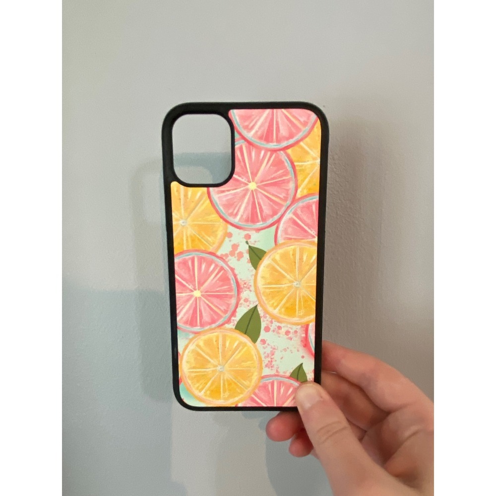 Phone Caseโ Unisex iPhone 11 Multicolor Citrus Fruit Print Bumper Cover